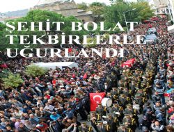 Şehidi on binler uğurladı